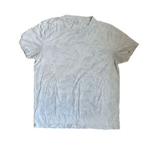 AllSaints Mens Gray Cotton Crewneck Regular Fit Short Sleeve T-Shirt Medium